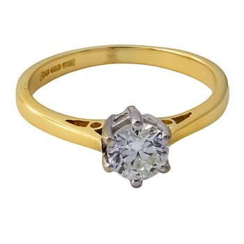 18ct gold Diamond Ring size J